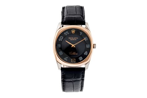 rolex cellini cinturino pelle|Rolex Cellini Cestello 18k Rotgold Handaufzug Herrenuhr Ref.